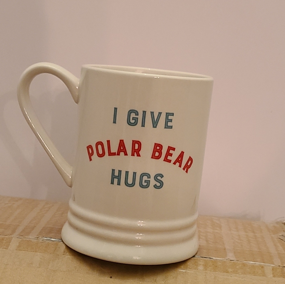 Indigo I give polar bear hugs coffee mugs